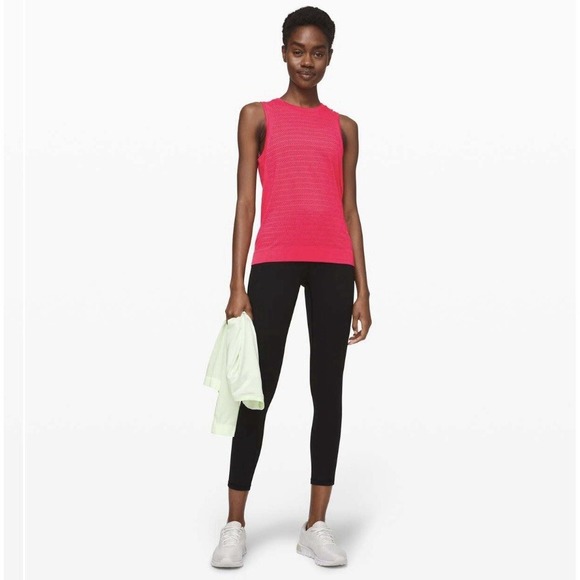 lululemon athletica Tops - Lululemon Breeze‎ By Muscle Tank II Squad in Heartthrob Size Small Pink
